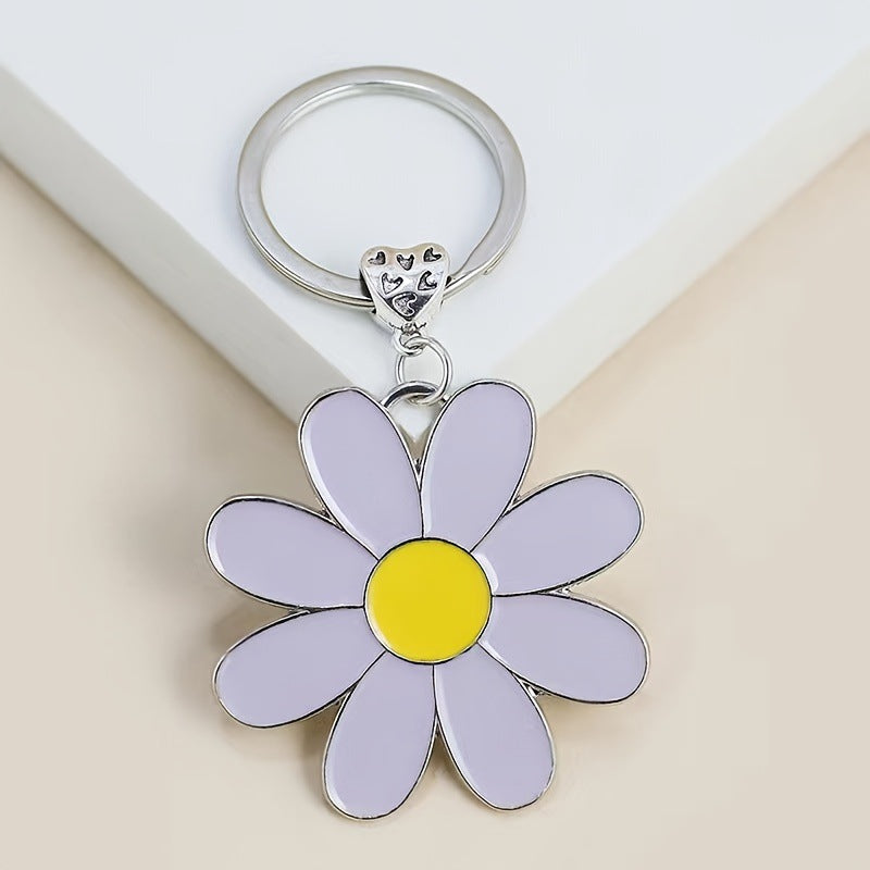 Wholesale Fresh imitation daisy keychain